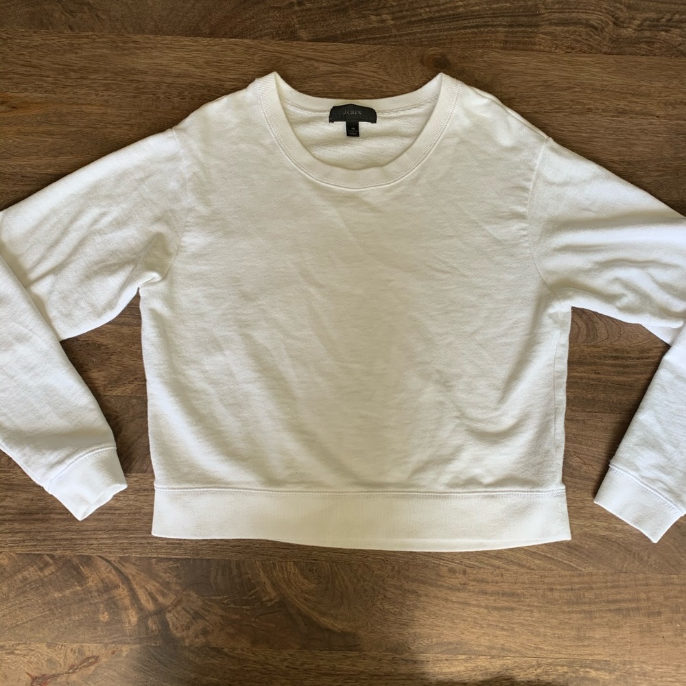 J. CREW White Pullover